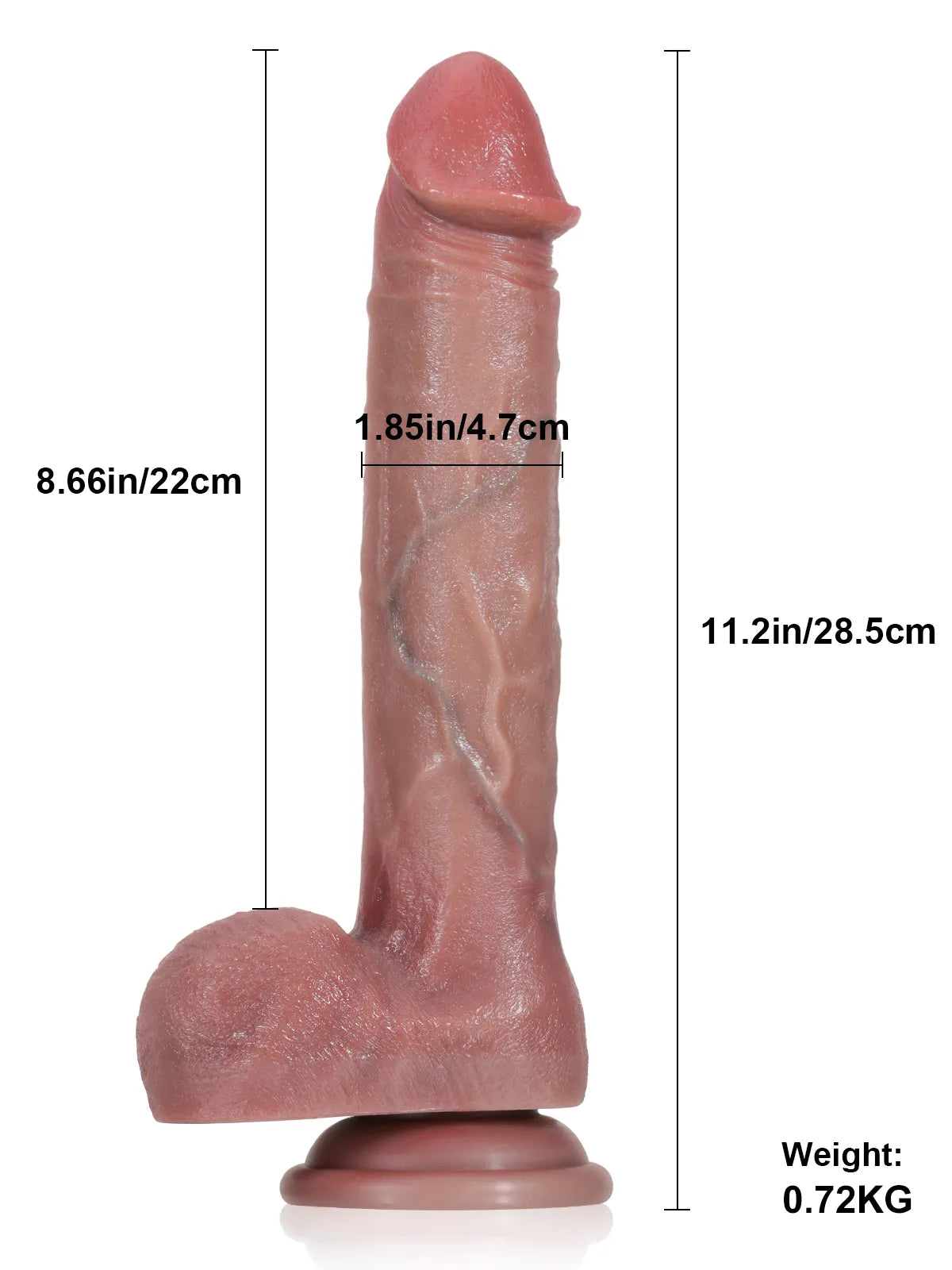 Becker - Gode Vibrant à Va-et-Vient, 3 Modes & 7 Vibrations - 28,5 cm