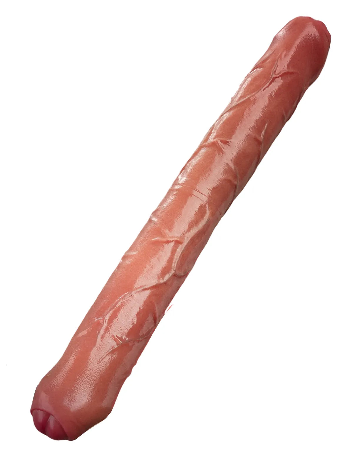 Double Godemichet Réaliste Épais à Peau Coulissante - 40 cm