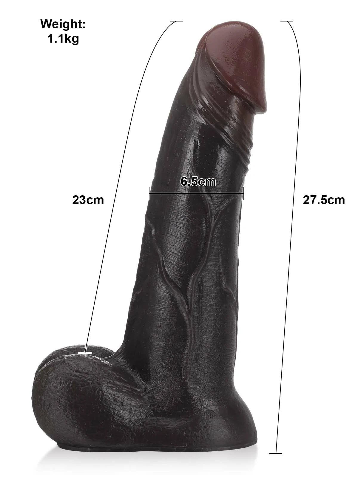 Gérard - Godemichet Réaliste à Peau Coulissante Compatible Vac-U-Lock - 27,5 cm