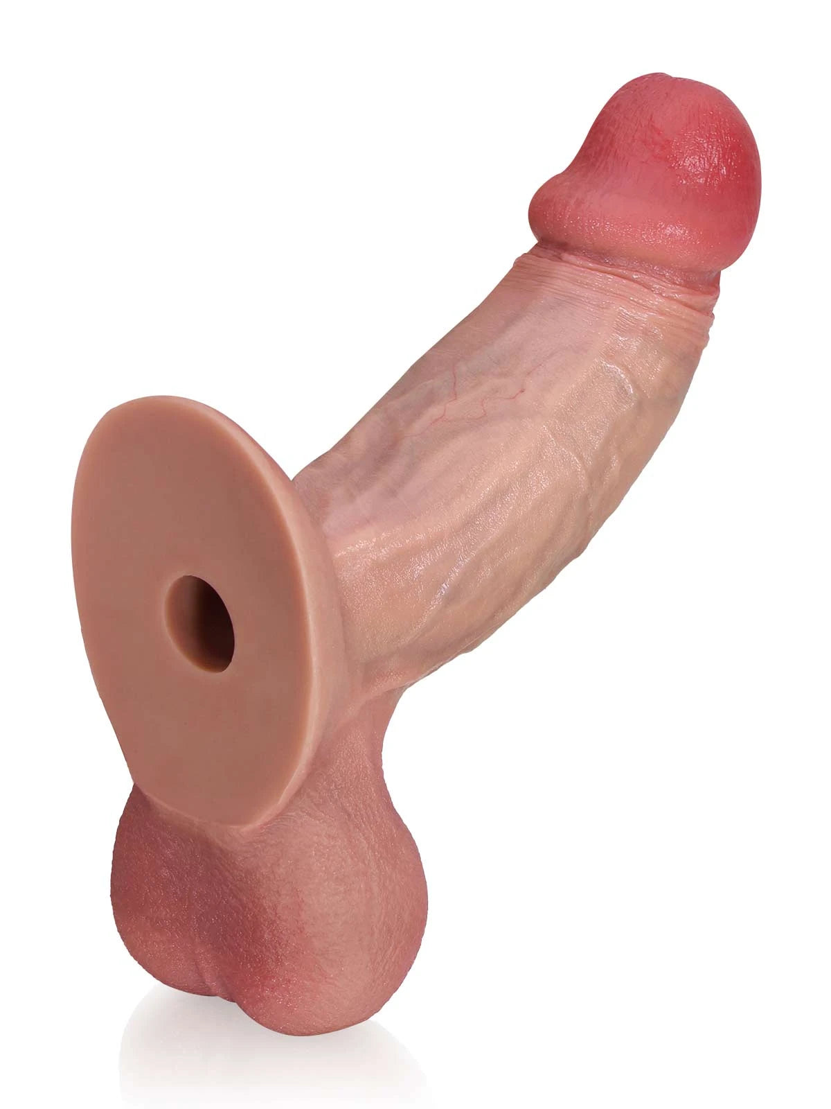 Greg - Gode Réaliste Compatible Vac-U-Lock avec Nervures Prononcées - 20 cm