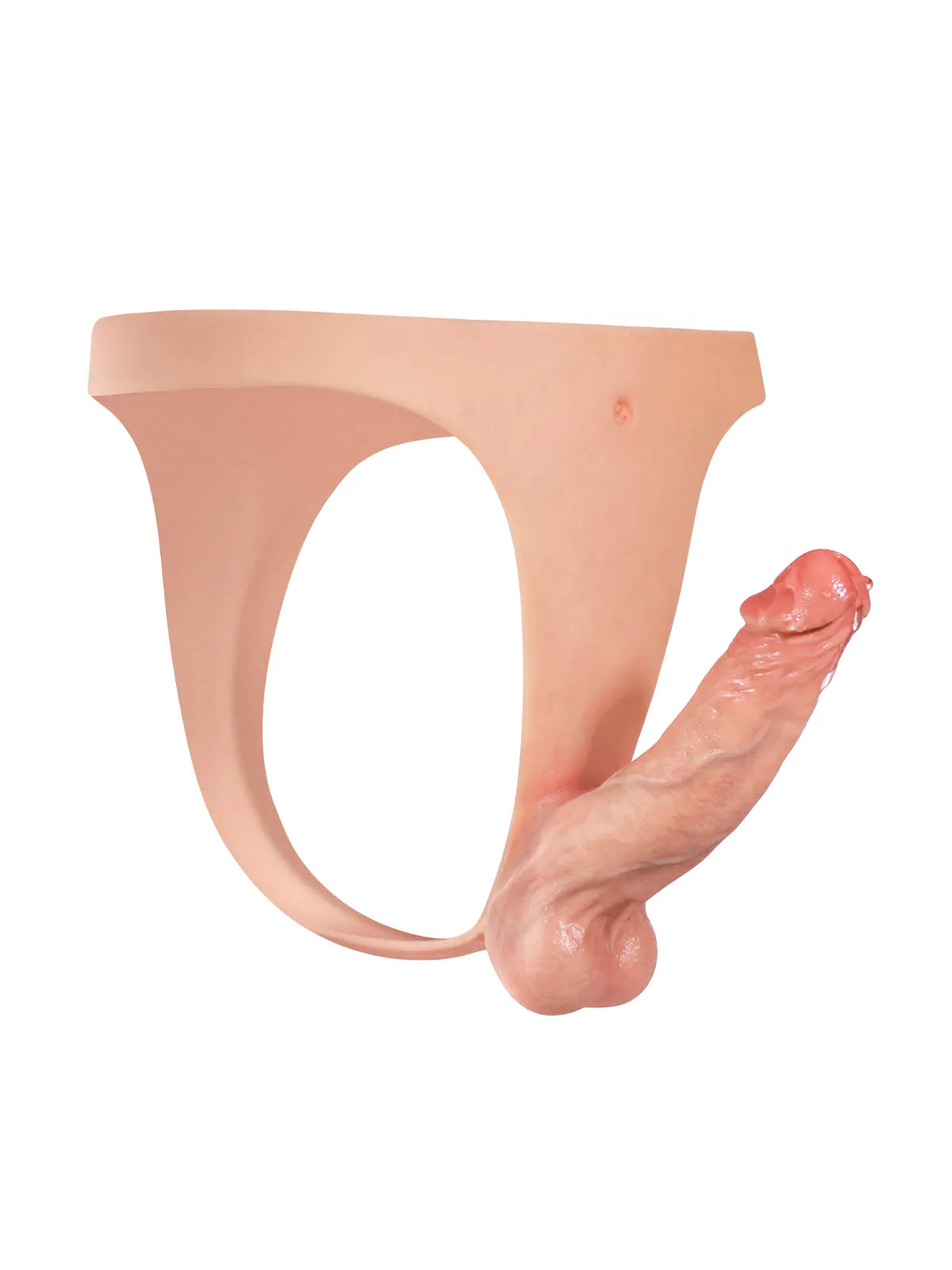 Harnais Léger en Silicone avec Godemichet Réaliste et Sangle Fine