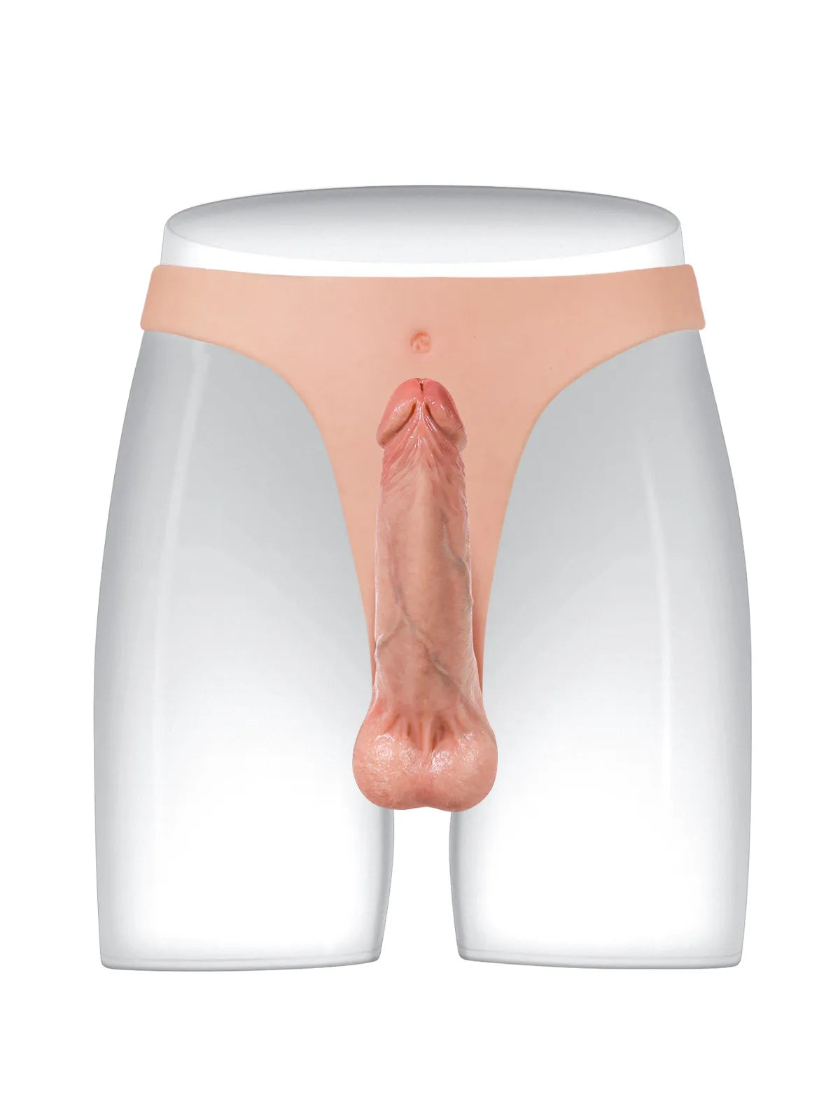 Harnais Léger en Silicone avec Godemichet Réaliste et Sangle Fine