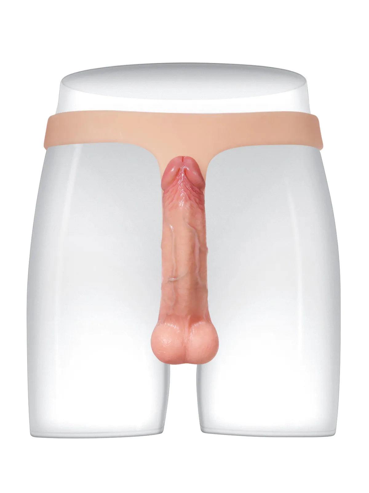 Harnais Ultra-Fin en Silicone avec Godemichet Réaliste Renforcé