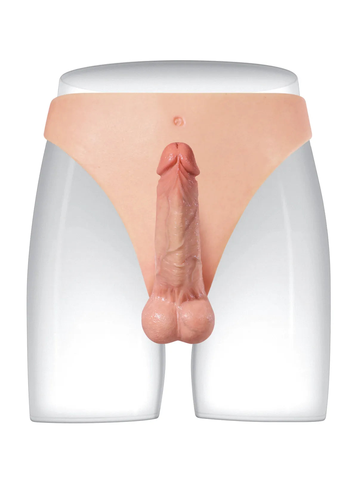 Thomas - Harnais avec Godemichet Réaliste pour Couples Lesbiens - 15,5 cm