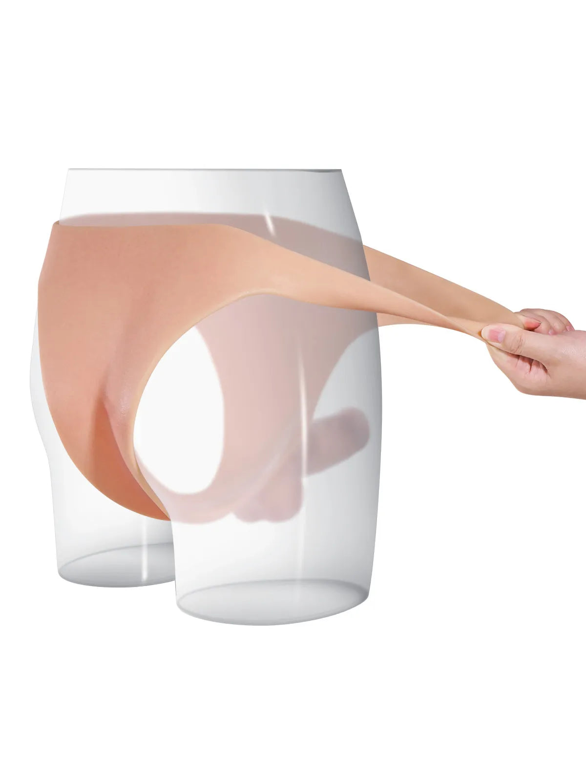 Thomas - Harnais avec Godemichet Réaliste pour Couples Lesbiens - 15,5 cm