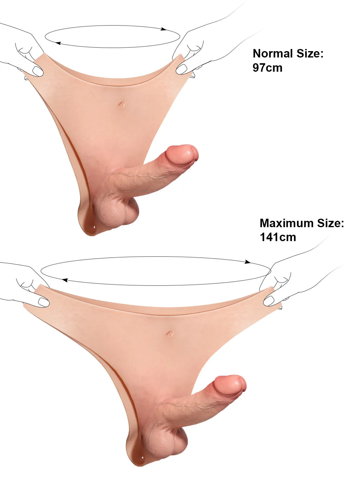 Harnais en Silicone avec Godemichet Solide – 17,5 × 4,5 cm, Plaisir Féminin