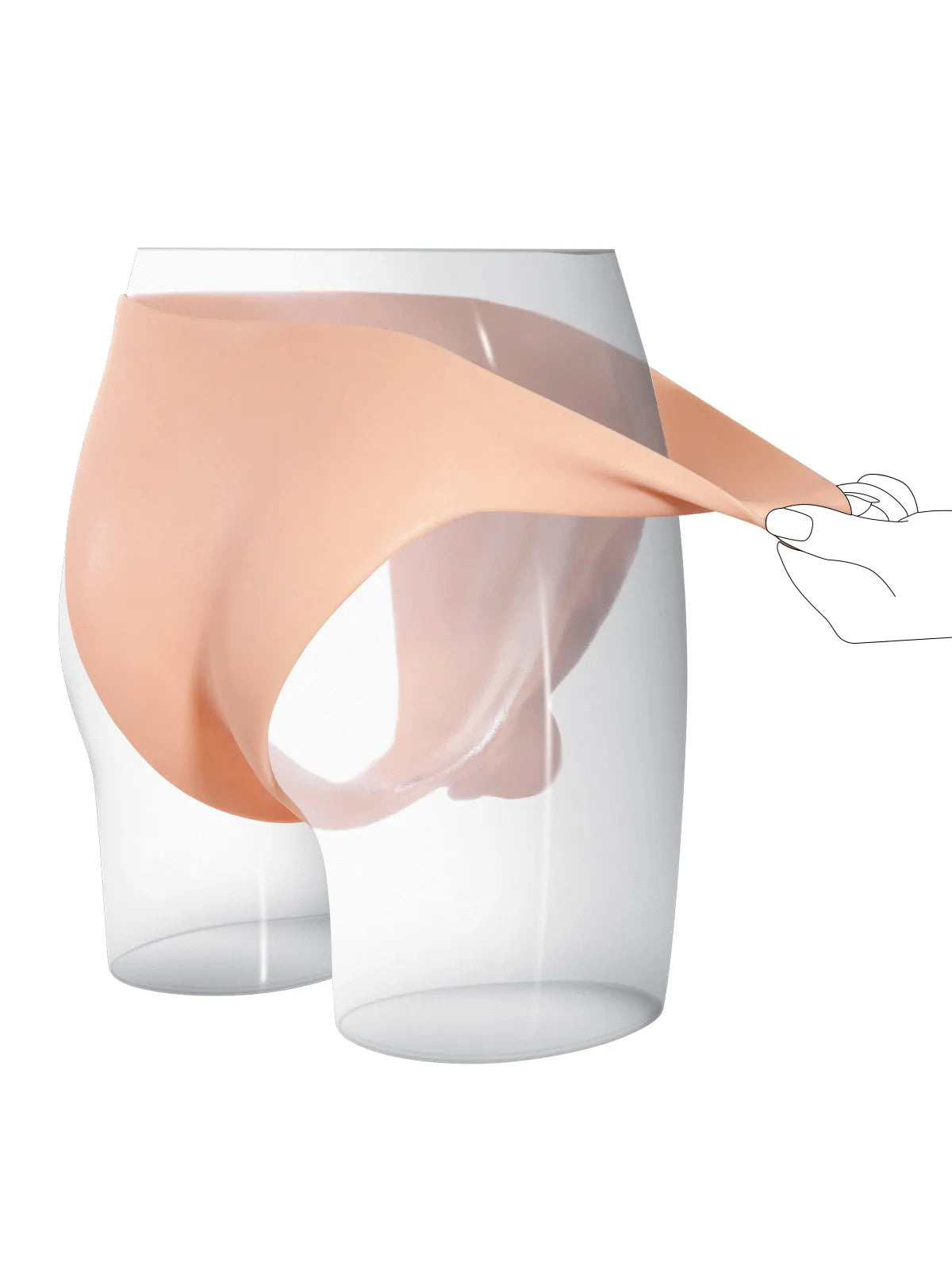 Harnais en Silicone avec Godemichet Solide – 17,5 × 4,5 cm, Plaisir Féminin