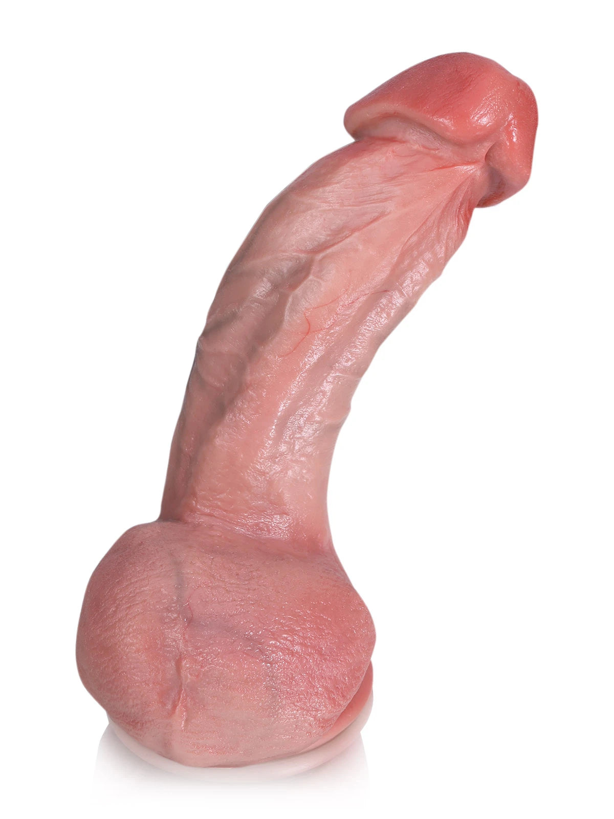 Jack - Gode Réaliste Double Densité avec Quille Flexible et Gland Gonflé - 22,5 cm
