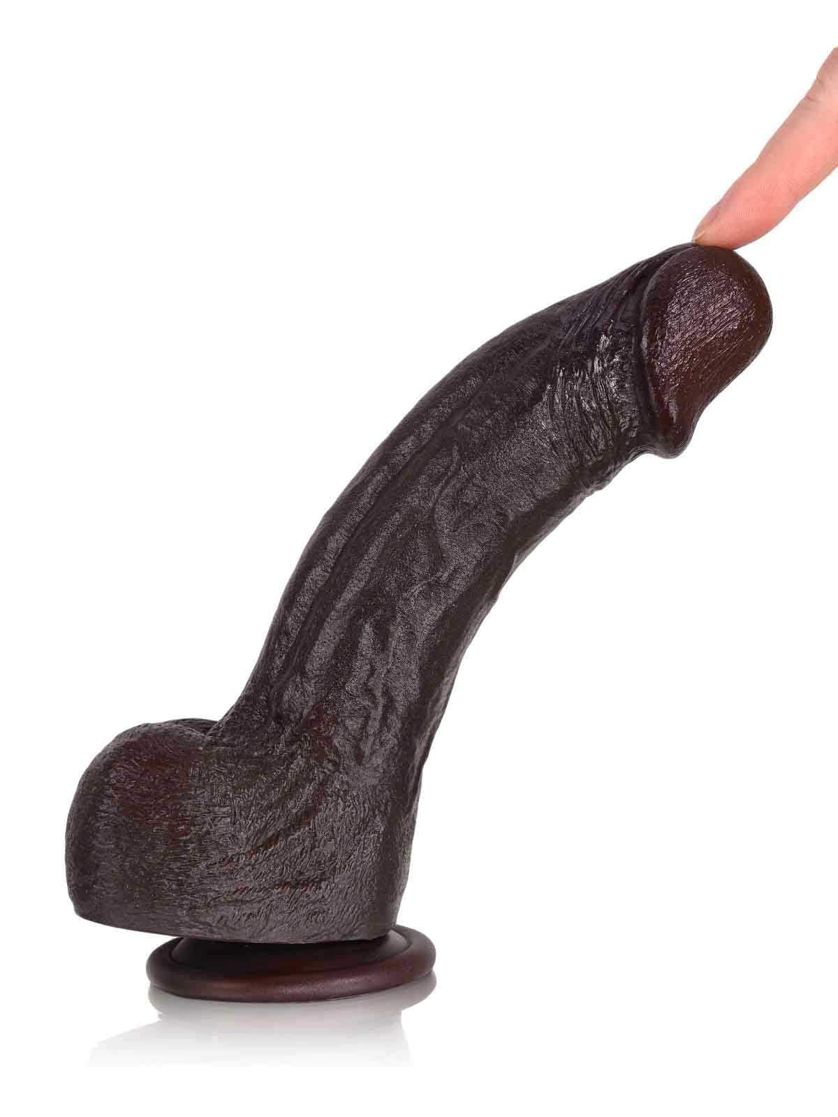 Jake - Gode Réaliste Flexible à Double Densité avec Texture Effet Peau - 21 cm