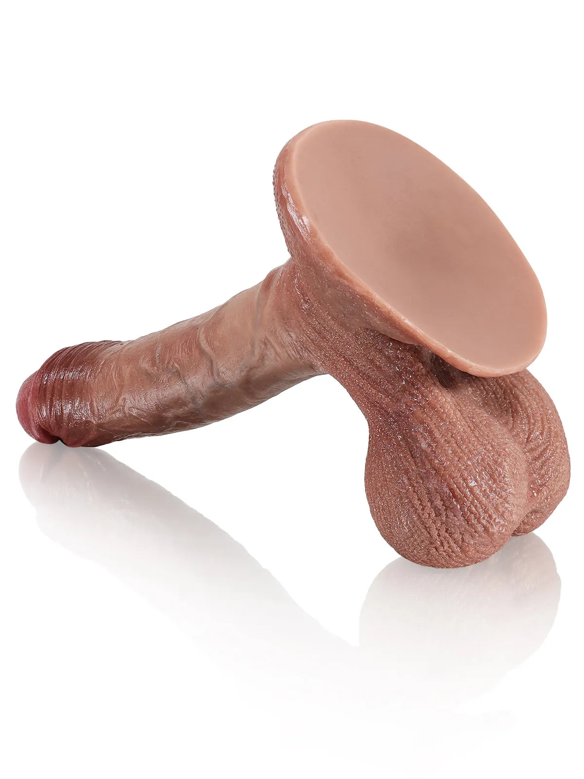 Jozef - Gode Réaliste Long avec Testicules Mobiles - 24,5 cm