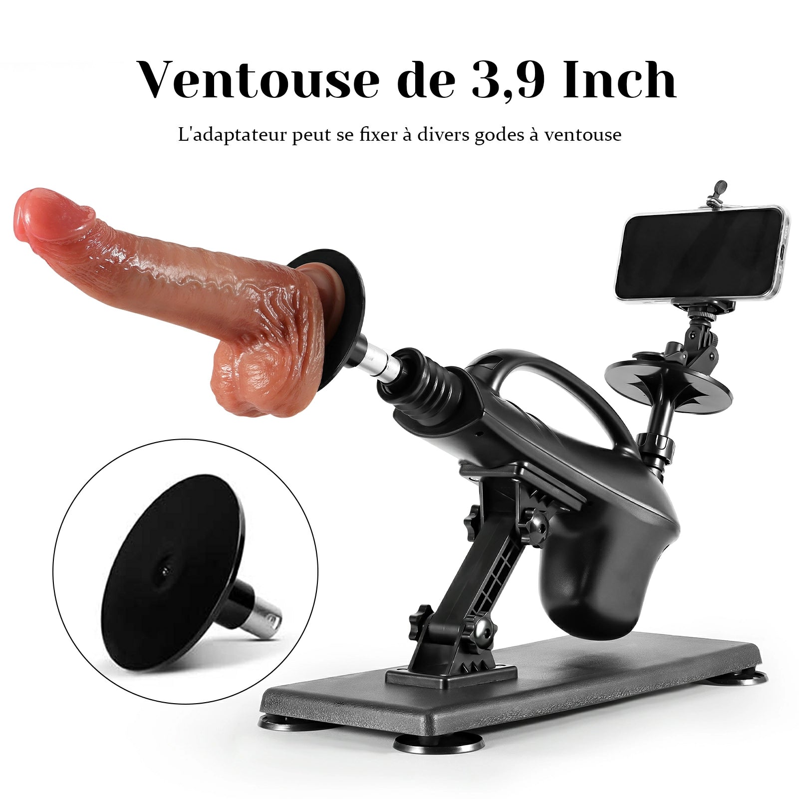 Apex - Kit Machine Sexuelle 3-en-1 avec Connecteur Universel