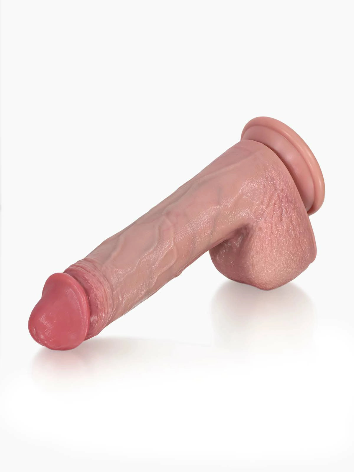 Leon - Gode Réaliste Vibrant 3+3+3 Modes avec Texture Plissée - 22,4 cm