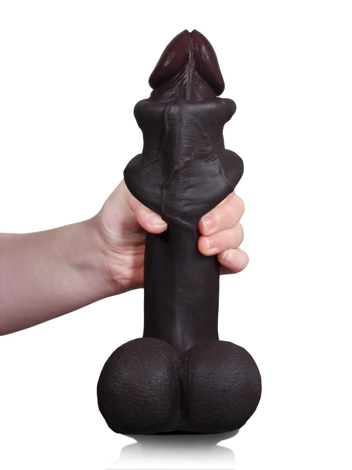 Magnus - Gros Gode Noir SlidingSkin Courbé avec Crête - 26,5 cm