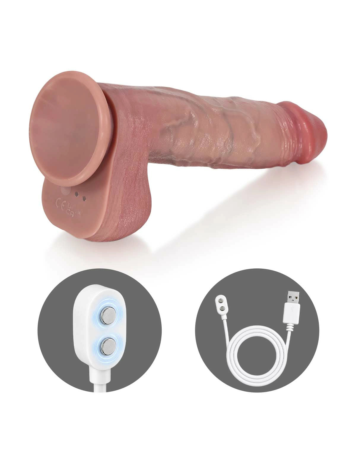 Marco - Gode Va et Vient 3+3+3 Modes avec Gland Gonflé et Couronne - 25 cm