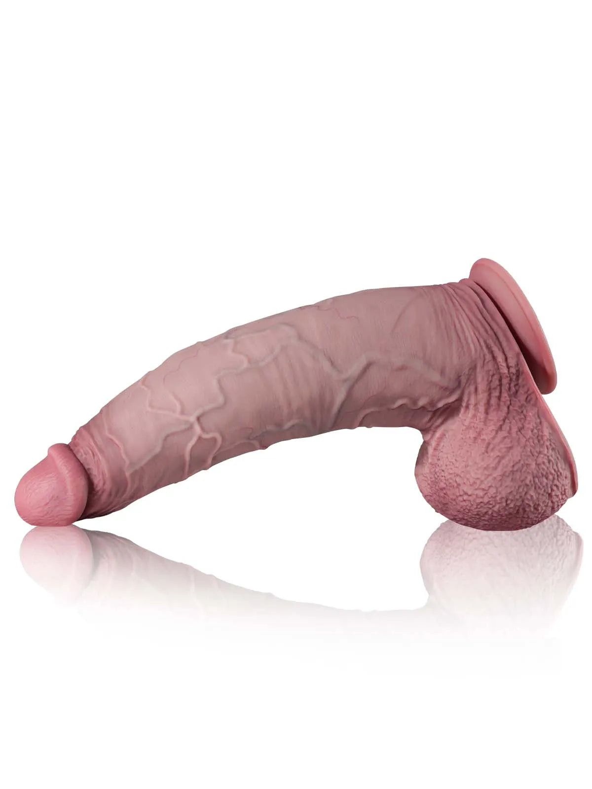 Max - Godemichet Géant Épais et Courbé, Spécial Plaisir Intense - 40,6 cm