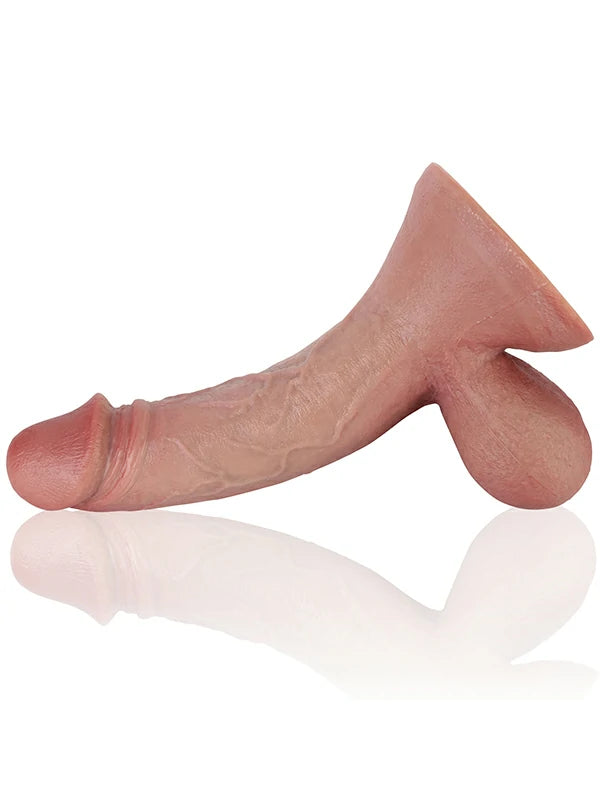 Patrick - Godemichet Réaliste en Silicone Souple avec Testicules Flexibles - 23 cm