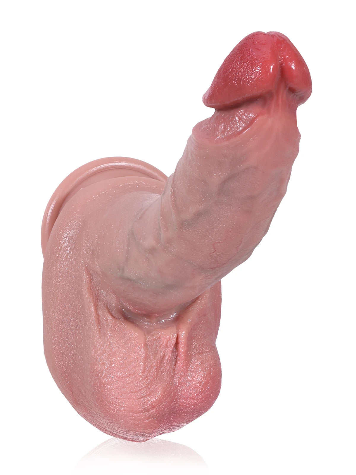 Sean - Gode Réaliste Élancé avec Gland Sexy et Testicules Plissés - 24 cm