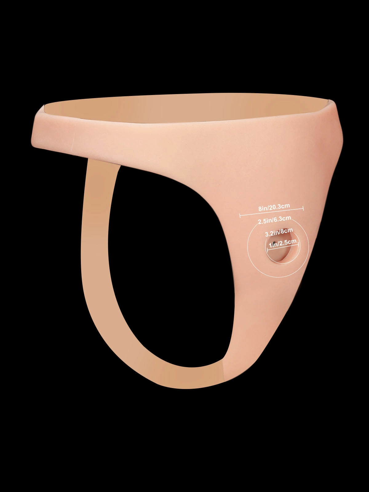 Thalyn - Gode Ceinture avec Deux Godes Réalistes Interchangeables - 19,8 / 21,6 cm