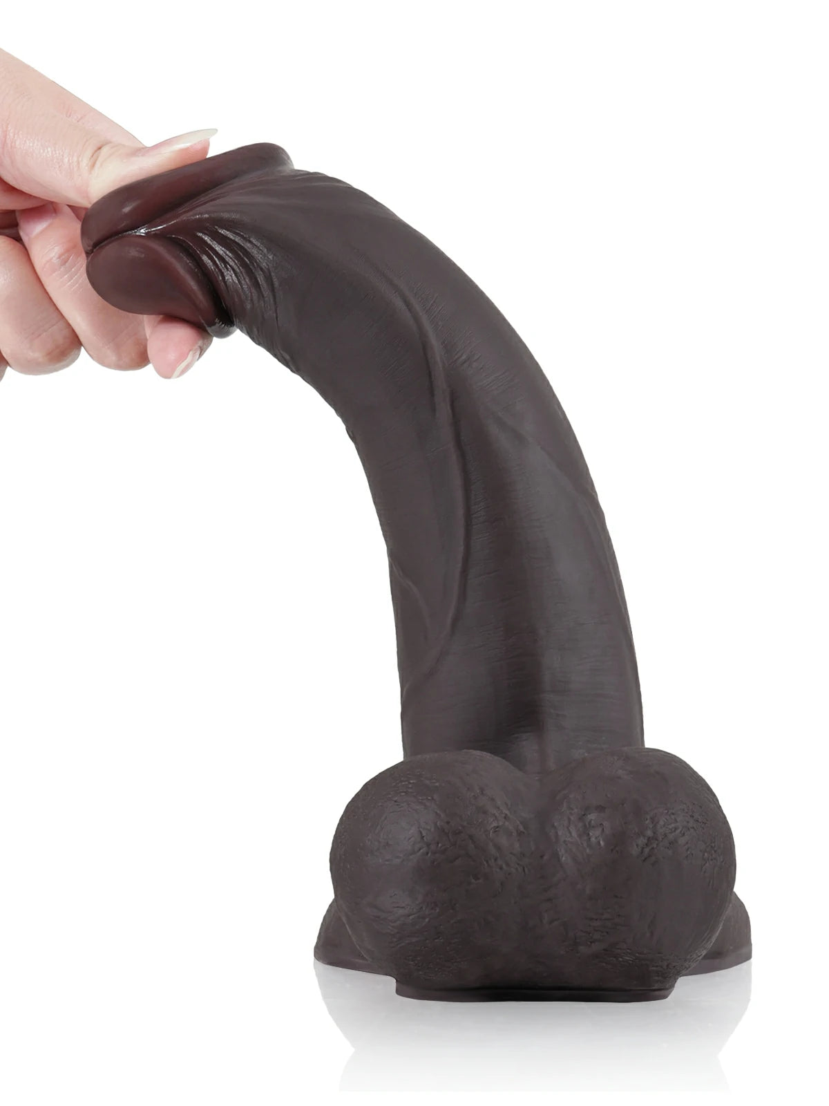 Alban - Godemichet Réaliste à Peau Coulissante Compatible Vac-U-Lock - 24 cm