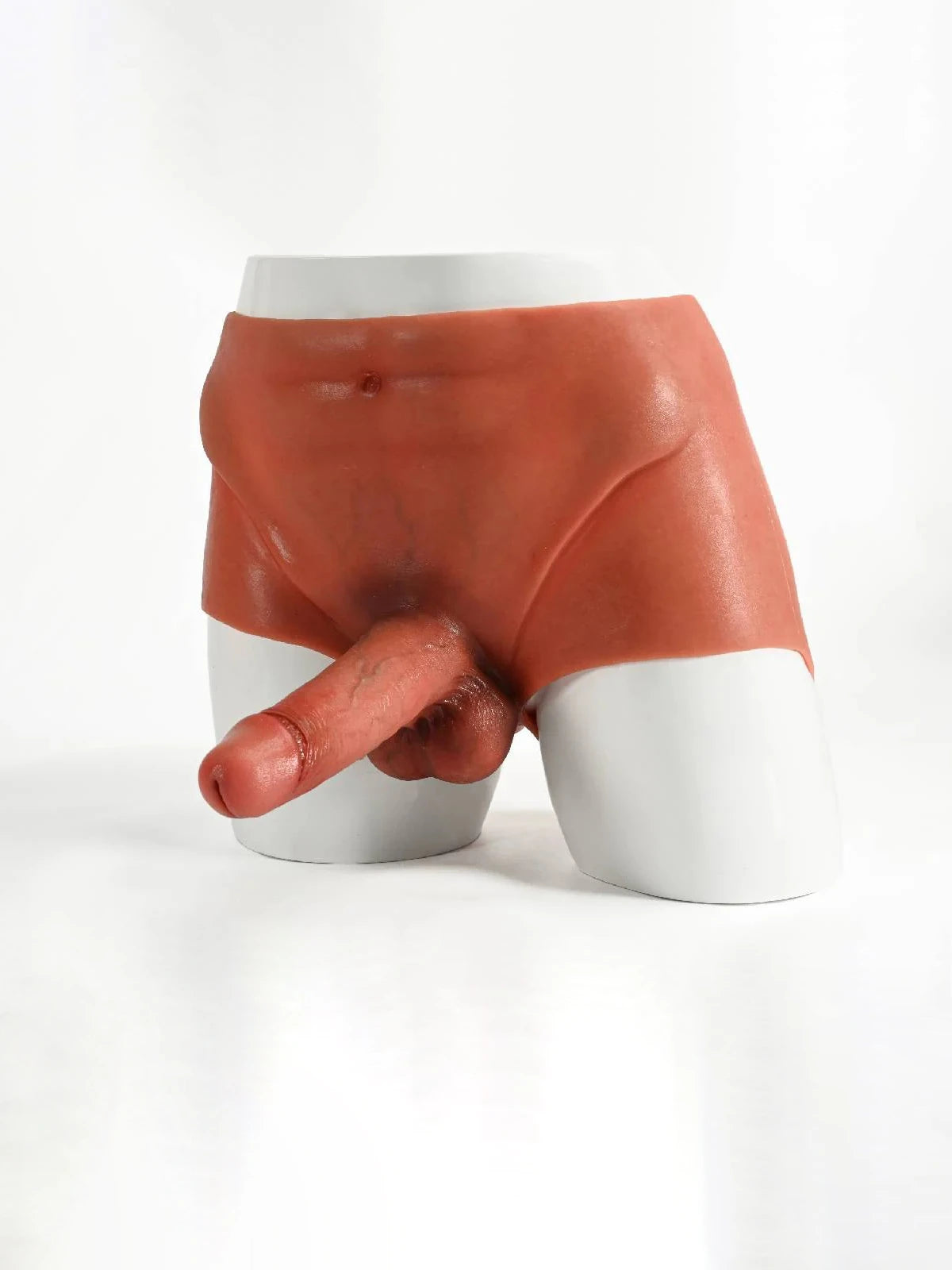 Angelo - Gode Ceinture en Silicone avec Godemichet Réaliste Fixe - 18,5 cm