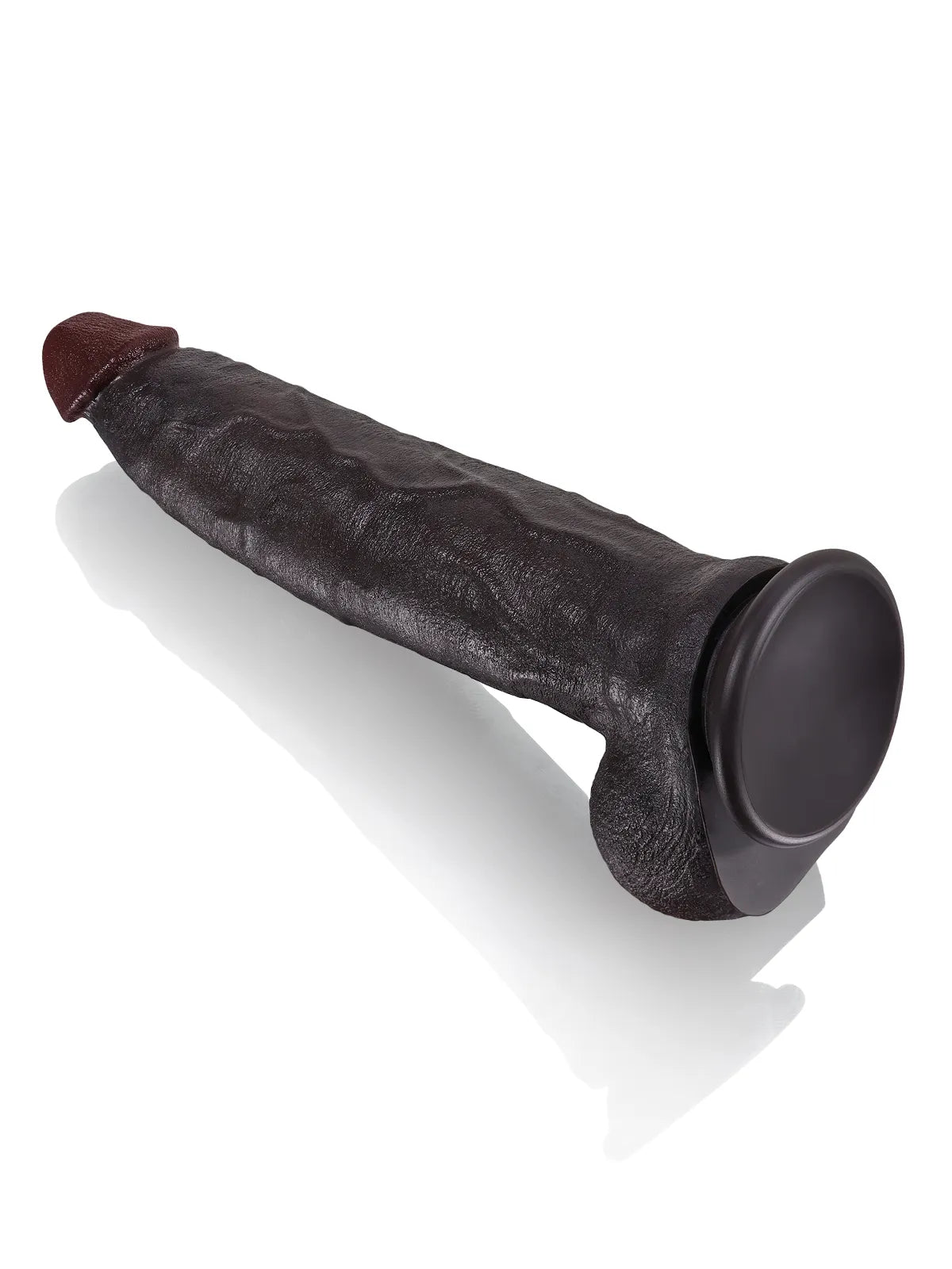 Apollon - Grand Godemichet Réaliste en Silicone Souple avec Arête Centrale - 30,5 cm