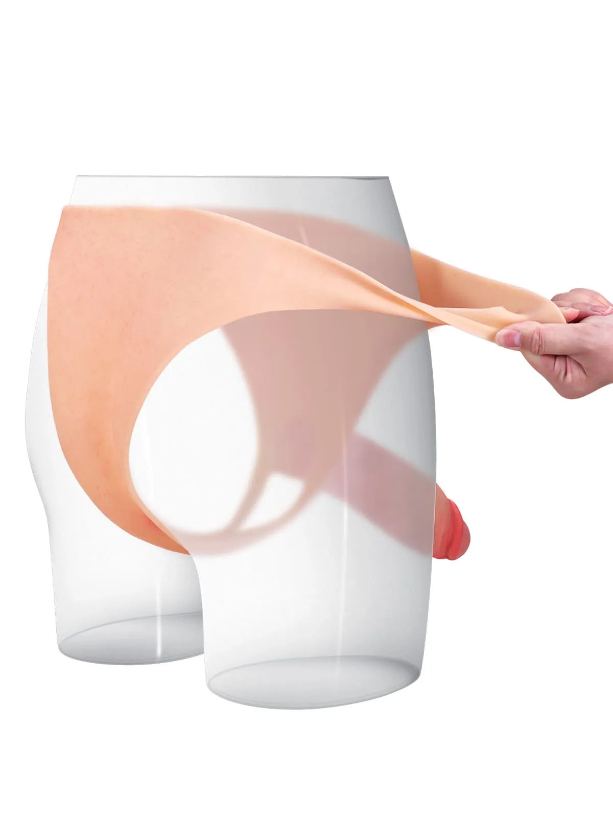 Armand - Harnais Creux en Silicone • Gaine pour Dysfonction Érectile - 20 cm