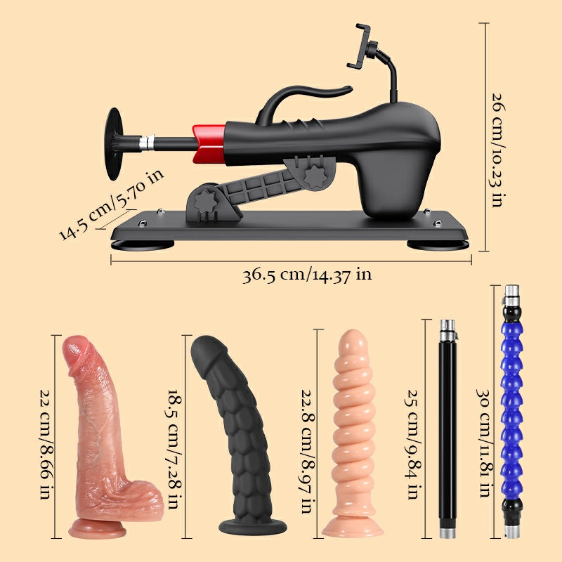 Atlas - Kit Machine Sexuelle Complet avec Montage Réversible