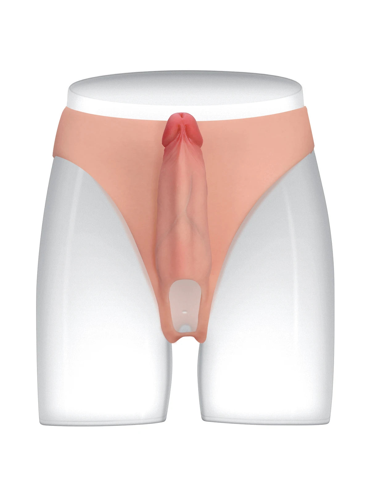 Casey - Gode Ceinture Creux Réaliste en Silicone avec Manchon Extensible - 15,5 cm