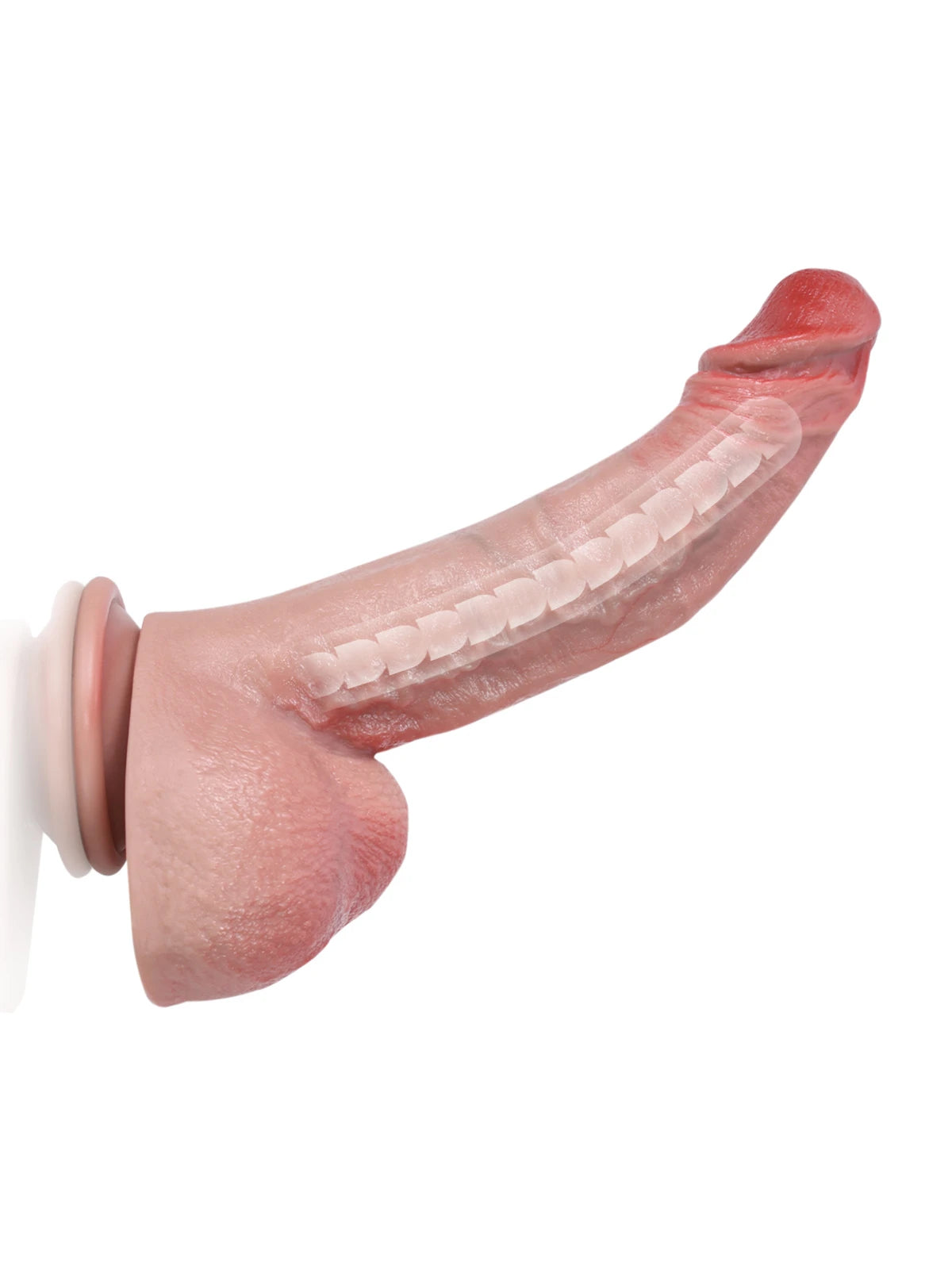 Charlie - Godemichet Ultra Réaliste Effet Chair avec Tige Malléable - 24 cm