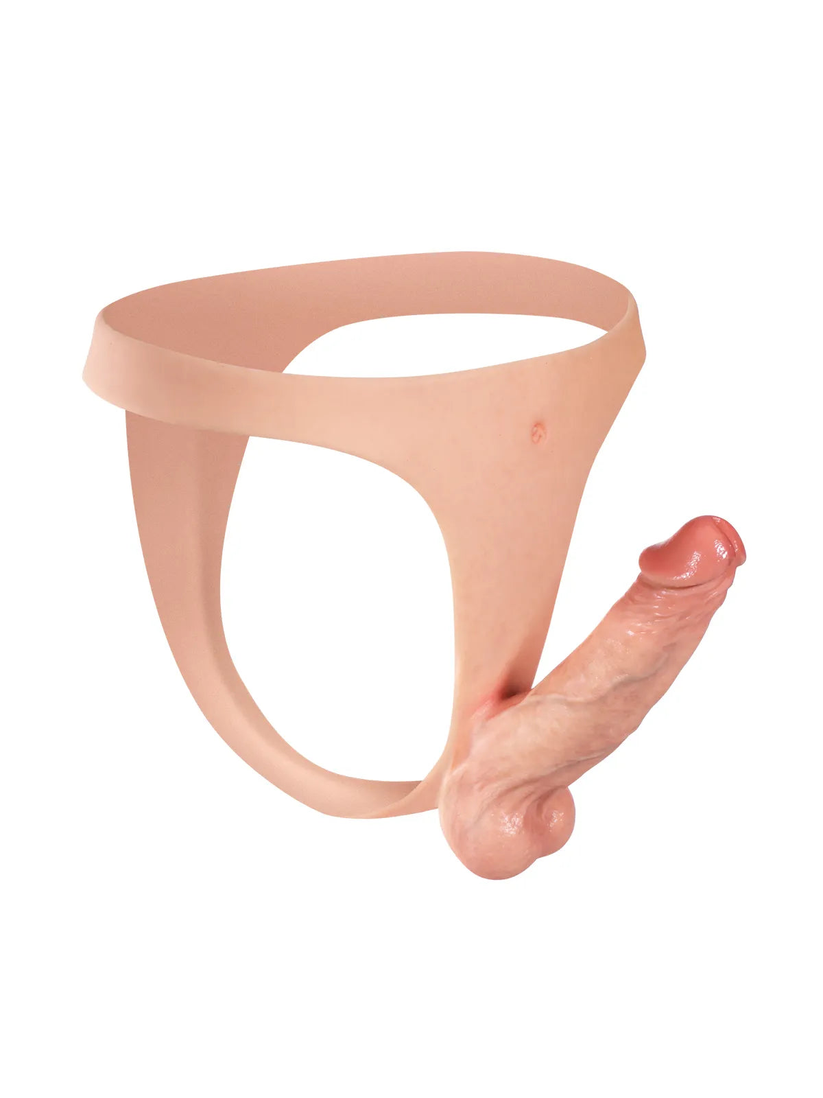 Harnais Léger en Silicone avec Godemichet Réaliste et Sangle Fine
