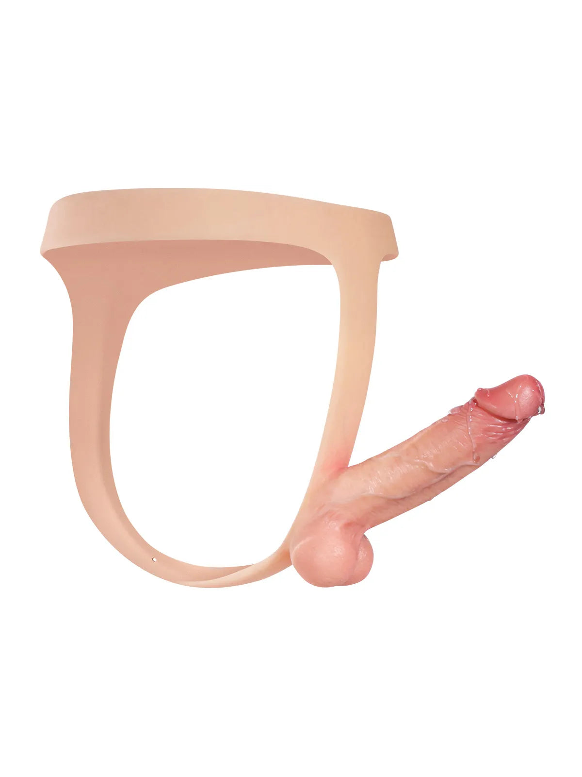 Harnais Ultra-Fin en Silicone avec Godemichet Réaliste Renforcé