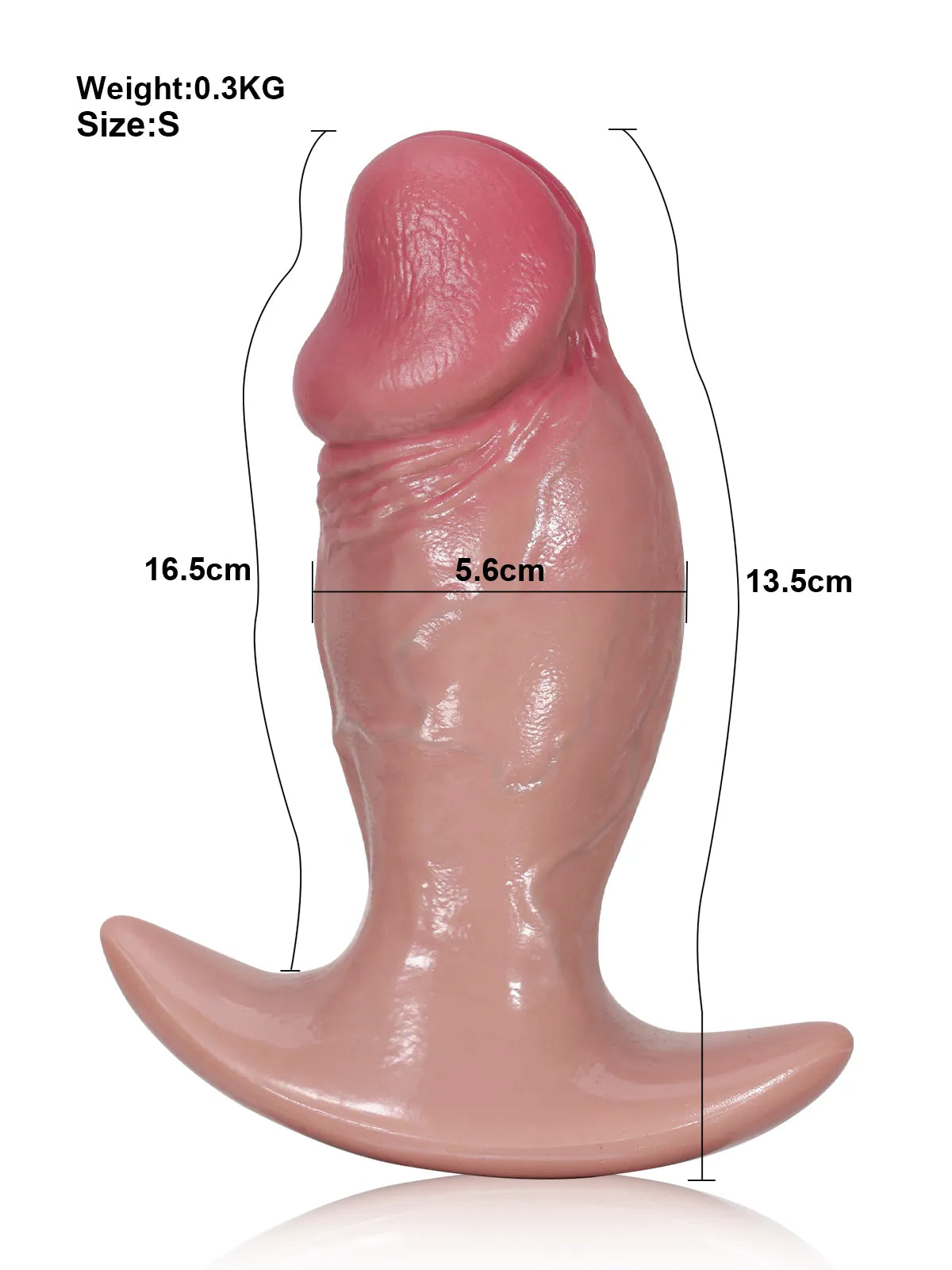 Hercule - Godemichet Réaliste avec Base Plug Anal pour un Plaisir Polyvalent - 21,5 cm