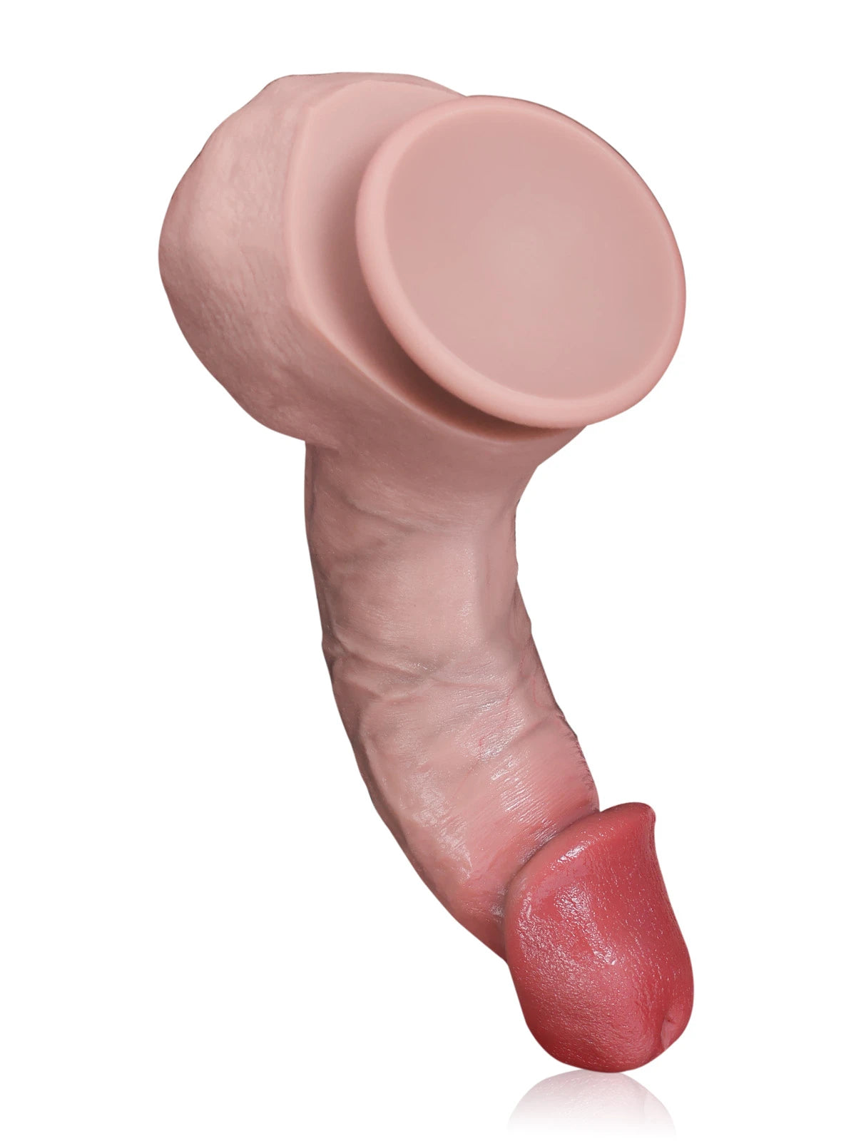 Jack - Gode Réaliste Double Densité avec Quille Flexible et Gland Gonflé - 22,5 cm