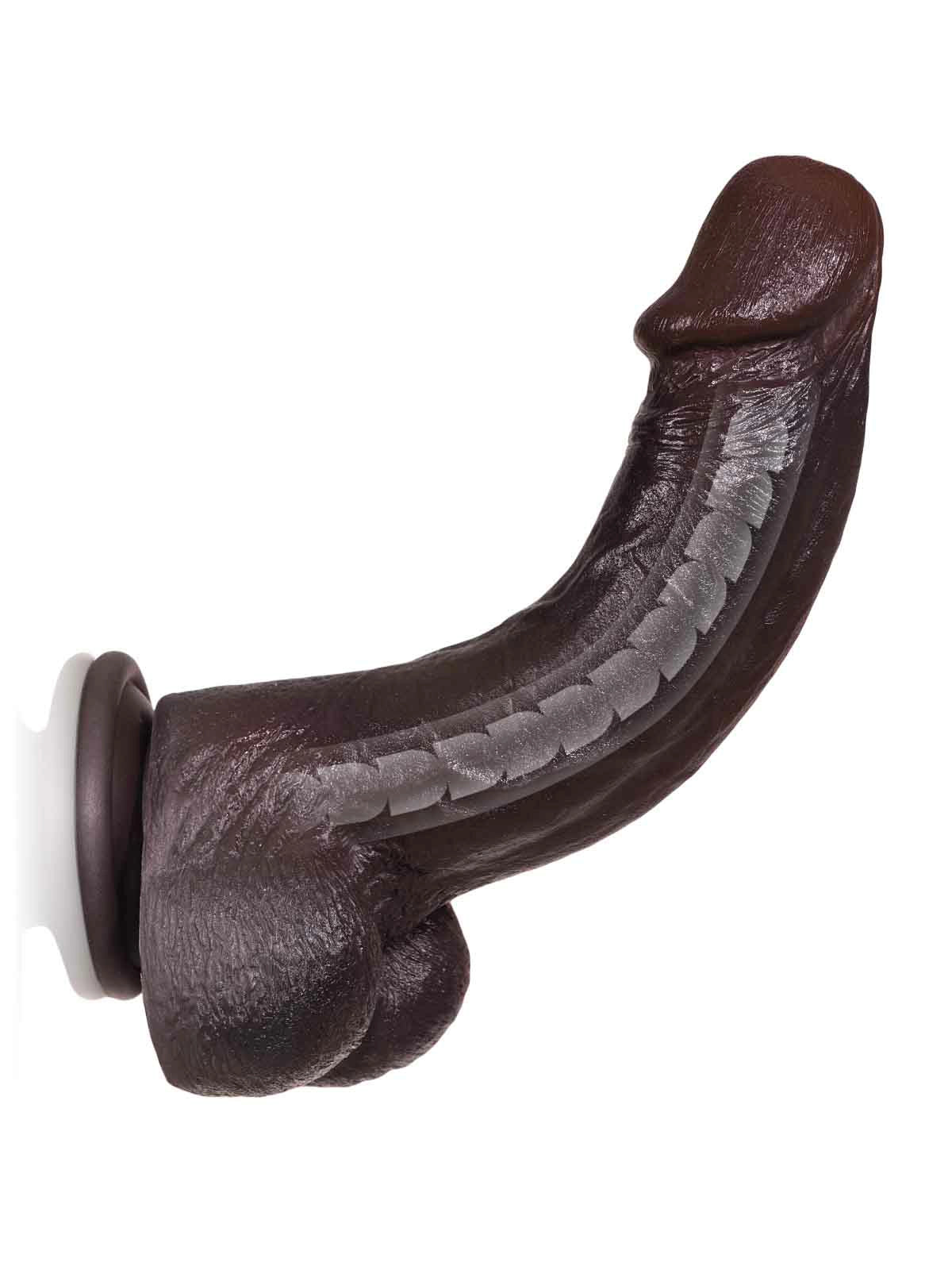 Jake - Gode Réaliste Flexible à Double Densité avec Texture Effet Peau - 21 cm