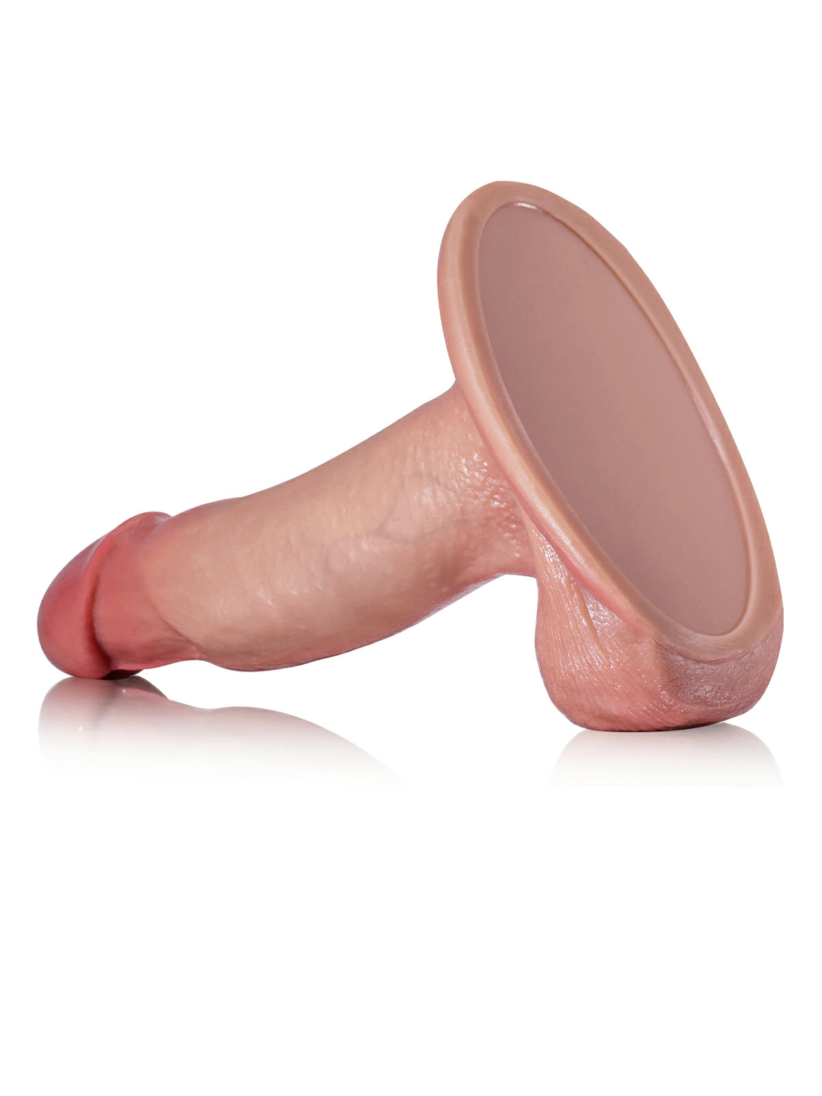 Kai - Godemichet Réaliste à Peau Coulissante avec Ventouse Puissante - 18 cm
