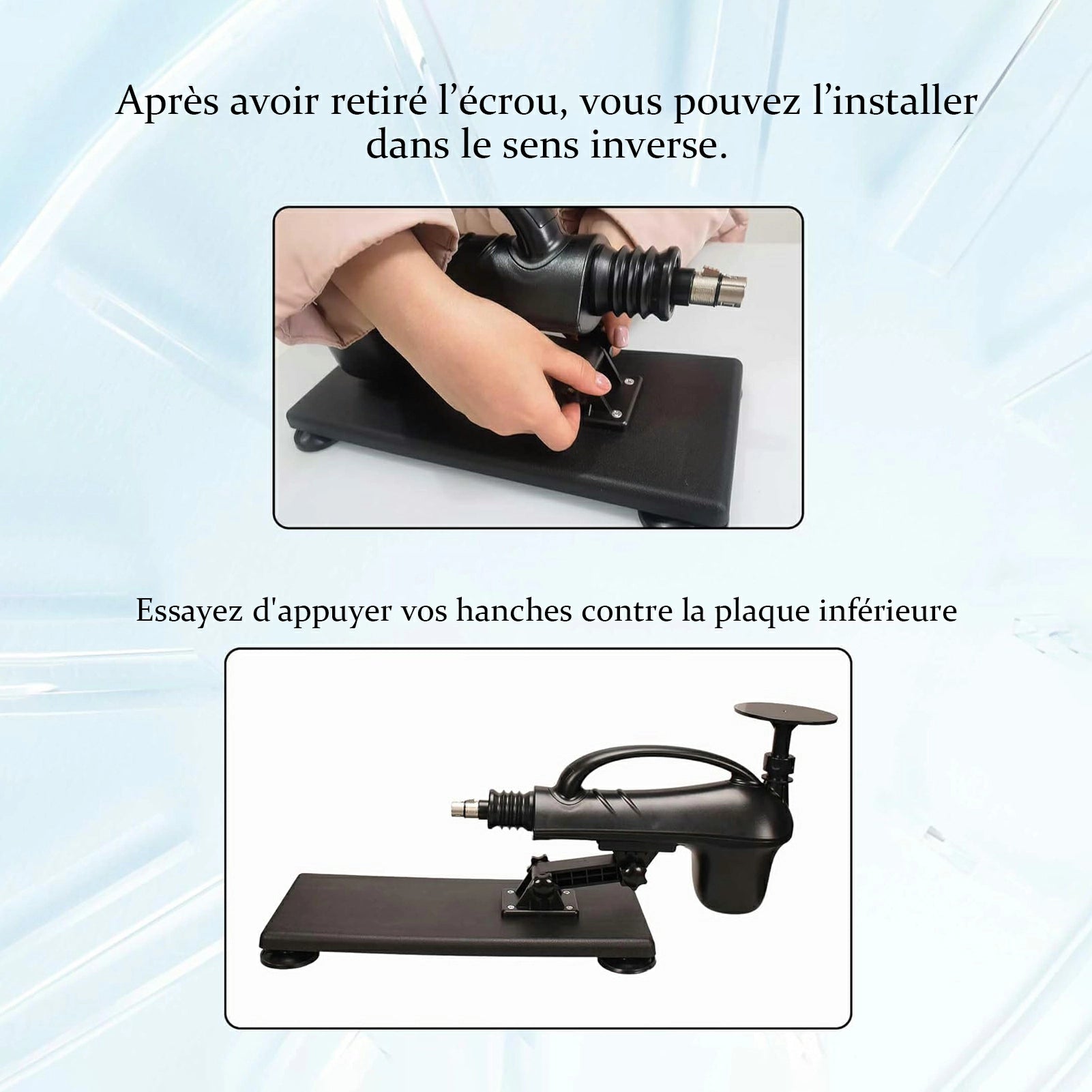 Apex - Kit Machine Sexuelle 3-en-1 avec Connecteur Universel
