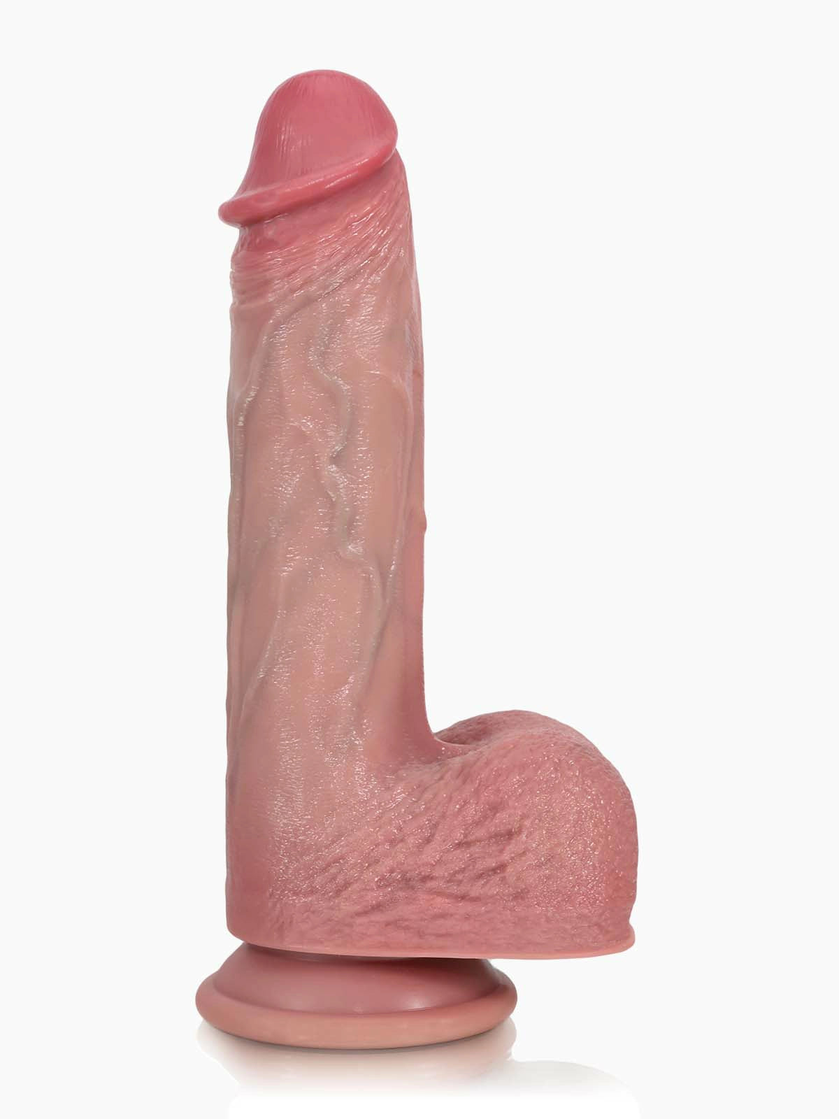Leon - Gode Réaliste Vibrant 3+3+3 Modes avec Texture Plissée - 22,4 cm