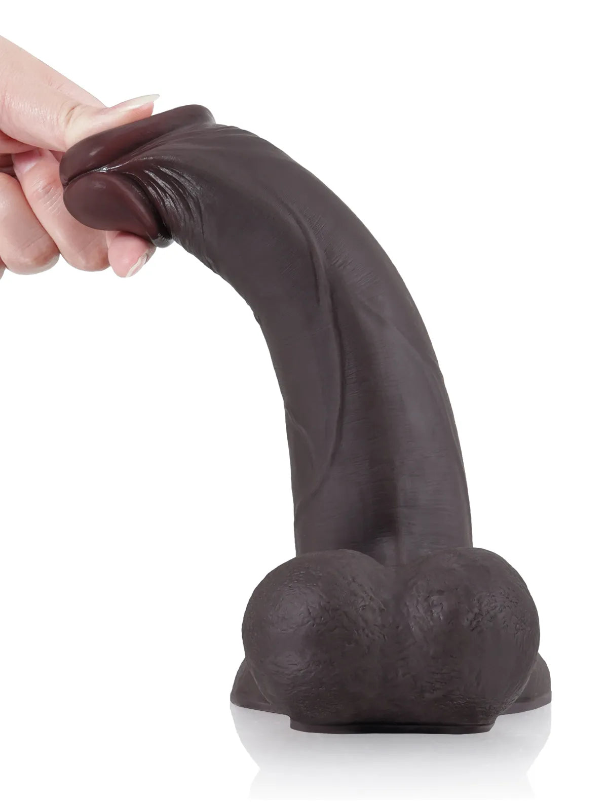 Lichtner - Gode Réaliste à Peau Coulissante avec Système Vac-U-Lock - 24 cm