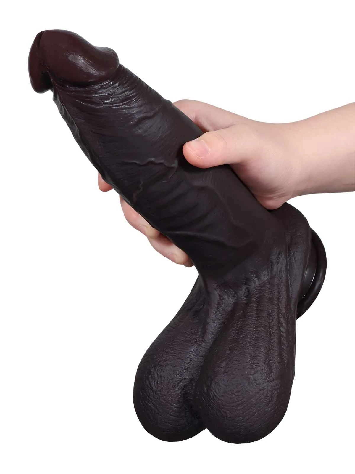 Magnus - Gros Gode Noir SlidingSkin Courbé avec Crête - 26,5 cm
