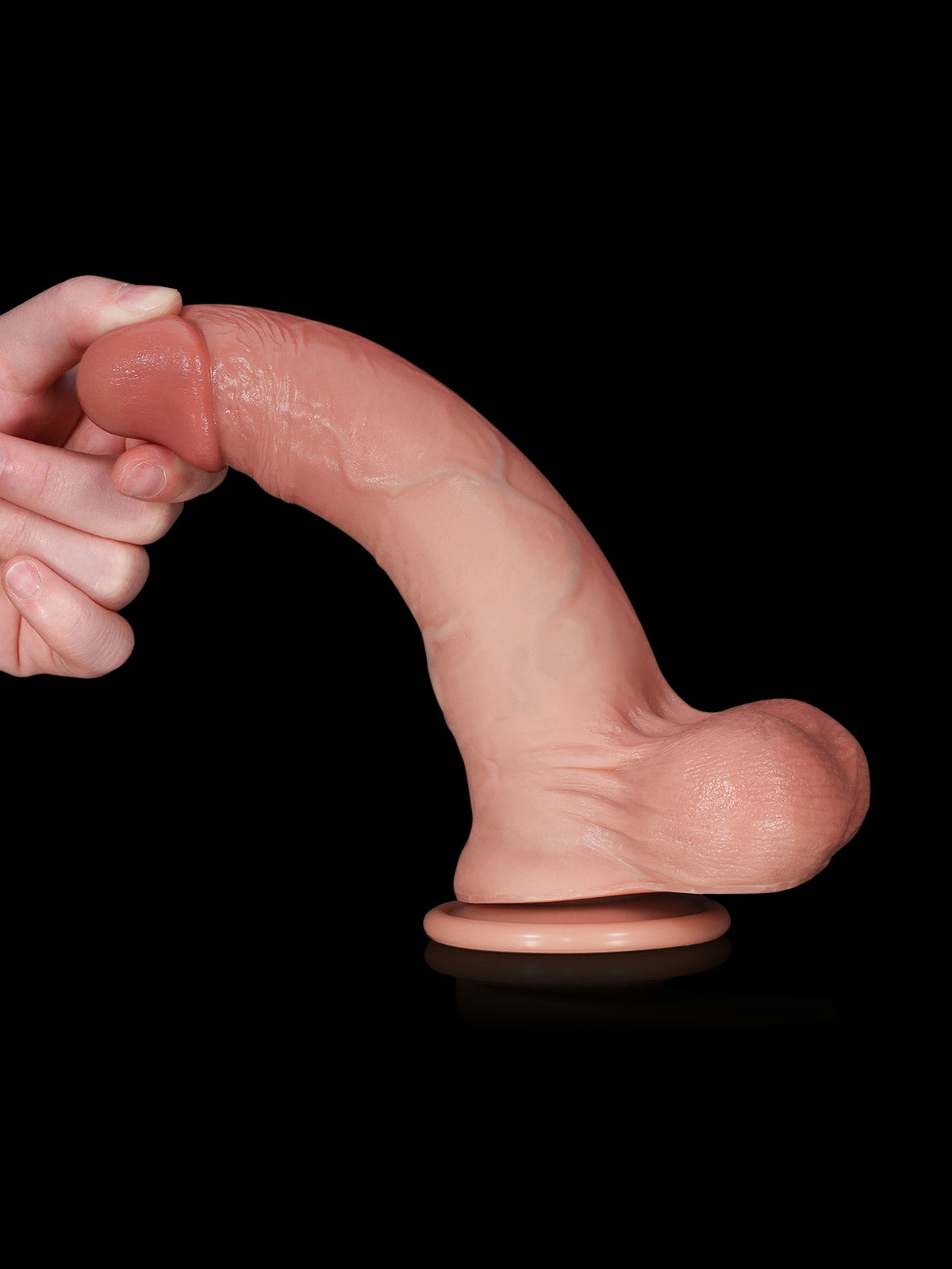 Mathis - Gode Réaliste SlidingSkin Double Densité pour Débutants - 22 cm