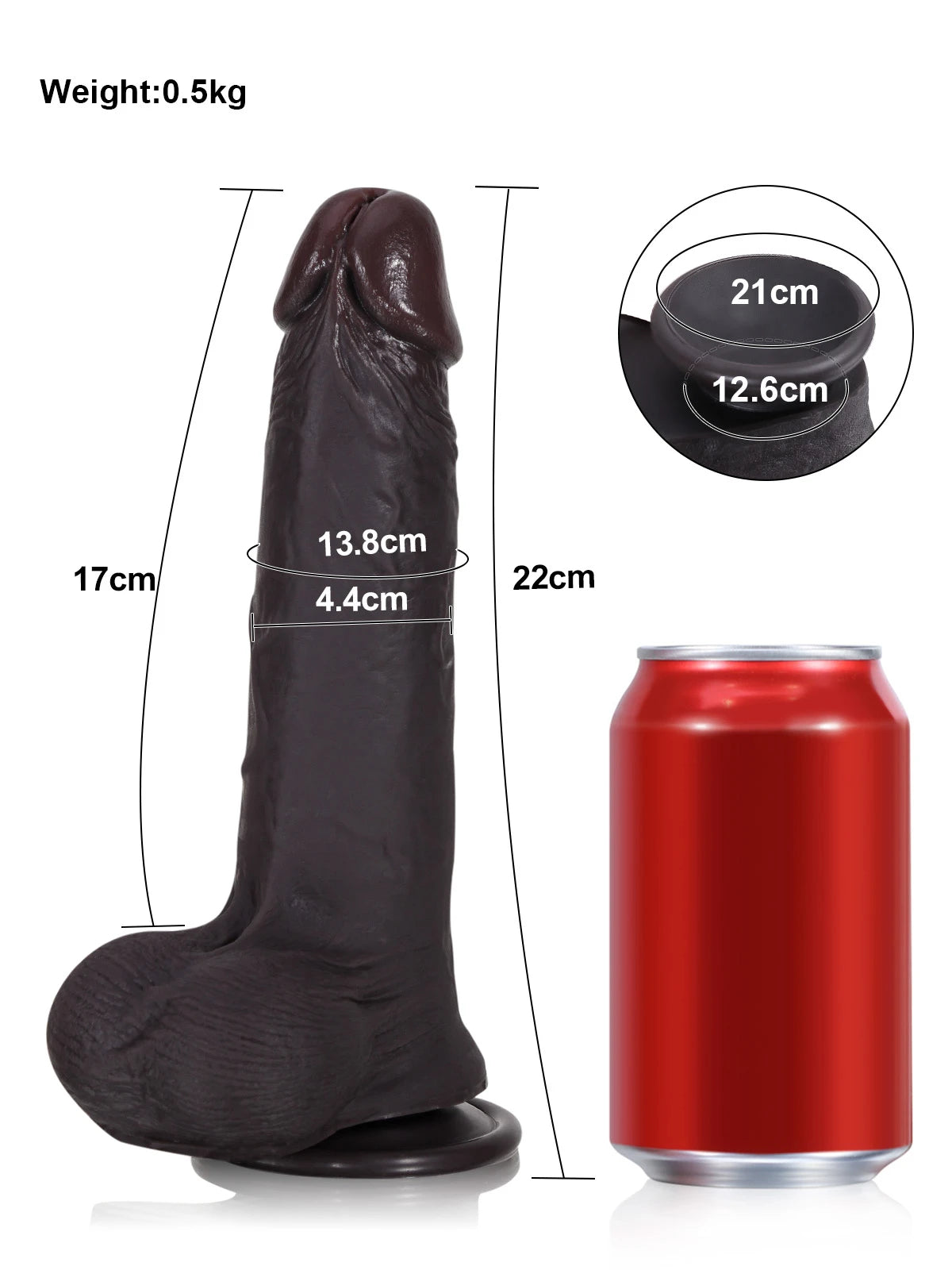 Mathis - Gode Réaliste à Peau Coulissante avec Testicules Mobiles - 22 cm