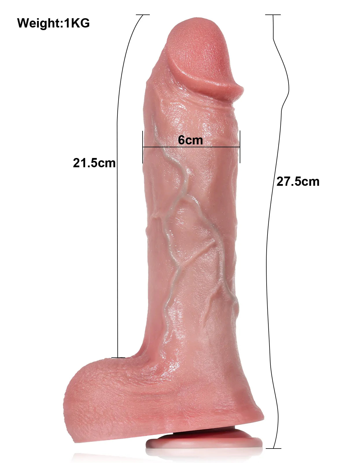 Olivier – Godemichet Réaliste Vibrant pour un Plaisir Profond – 27,5 cm