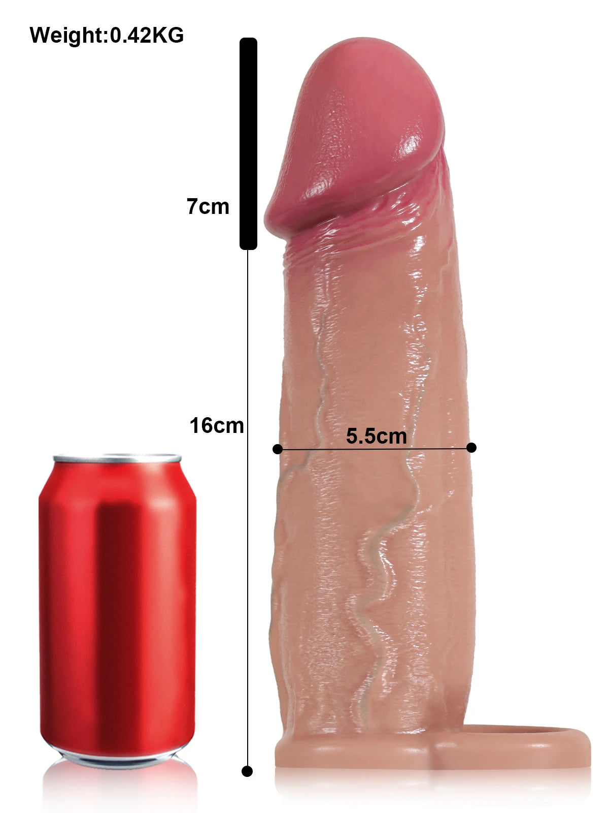 Peter - Gaine Pénienne Ultra-Réaliste à Effet Peau Coulissante (Cock Sleeve) - 23 cm