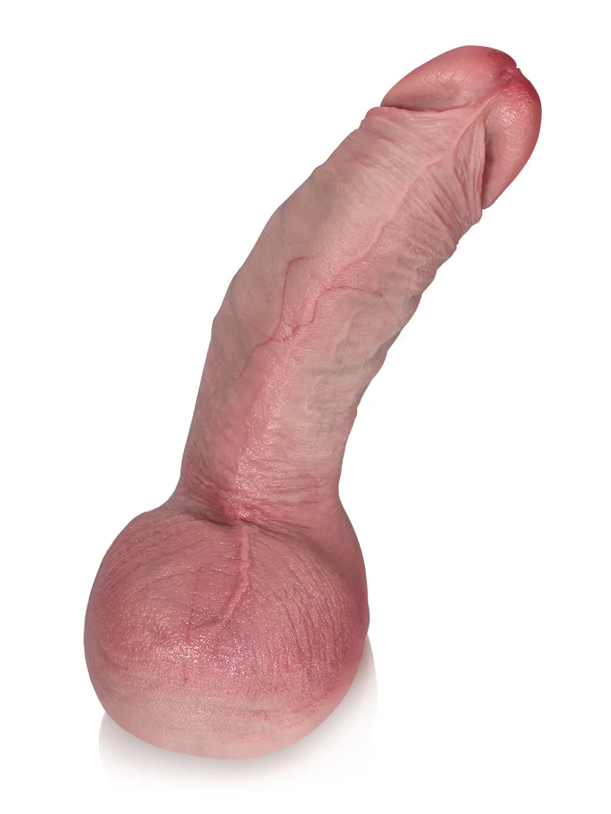 Reece - Gode Réaliste Silicone Courbé, Plaisir G-Spot - 19,3 cm