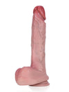 Sean - Gode Réaliste Élancé avec Gland Sexy et Testicules Plissés - 24 cm