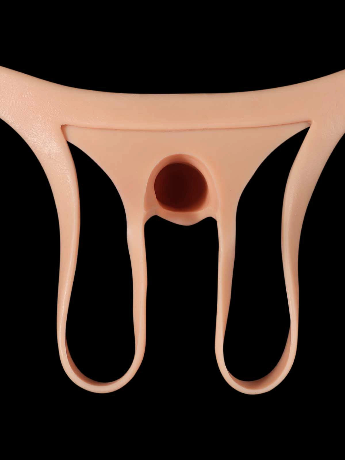 Seraphine - Gode Ceinture Creux Réaliste en Silicone (Strap-On), Effet Extension - 21 cm