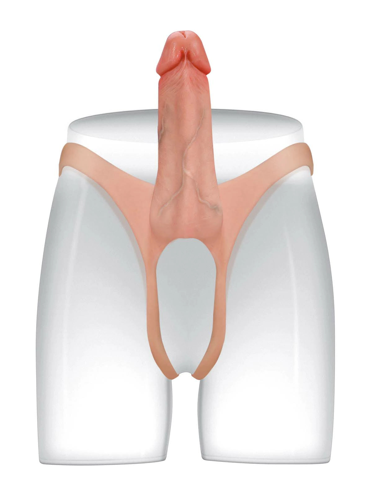 Seraphine - Gode Ceinture Creux Réaliste en Silicone (Strap-On), Effet Extension - 21 cm