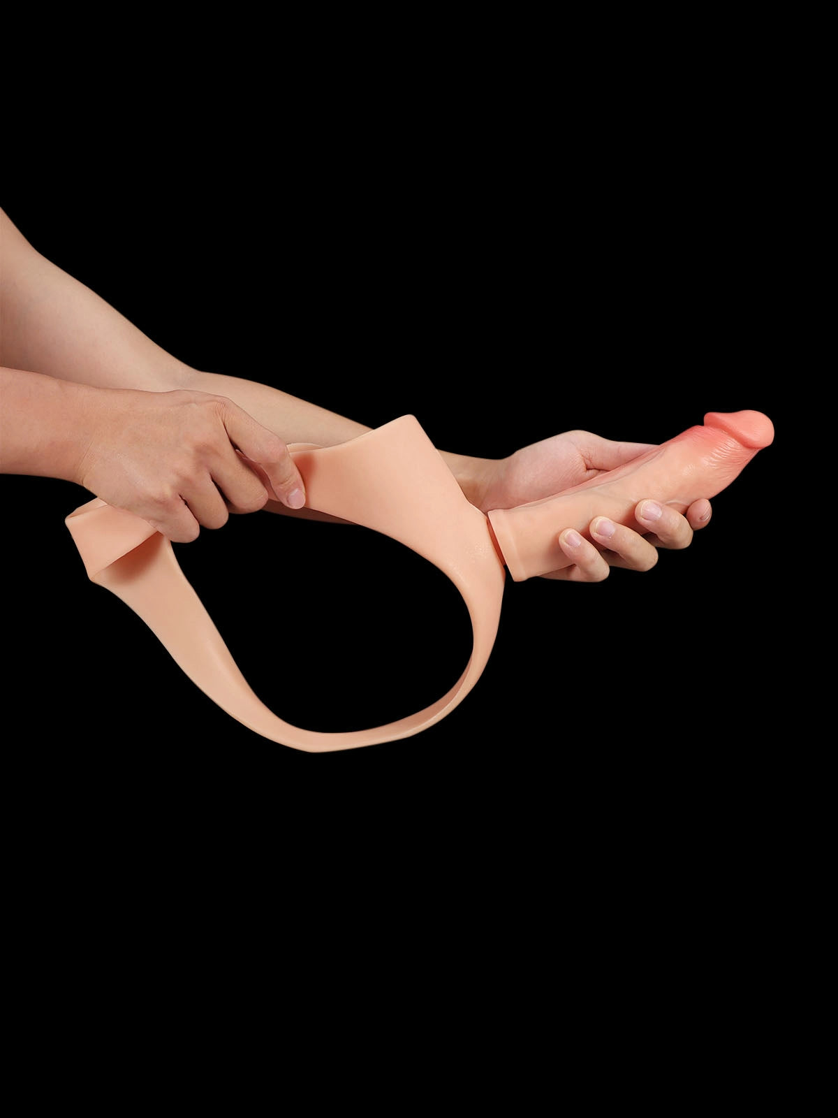 Thalyn - Gode Ceinture avec Deux Godes Réalistes Interchangeables - 19,8 / 21,6 cm
