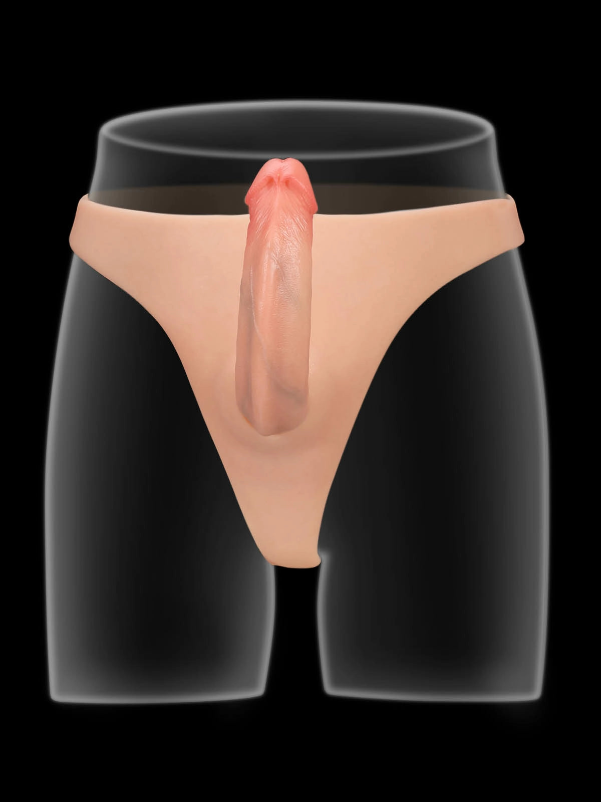 Thalyn - Gode Ceinture avec Deux Godes Réalistes Interchangeables - 19,8 / 21,6 cm