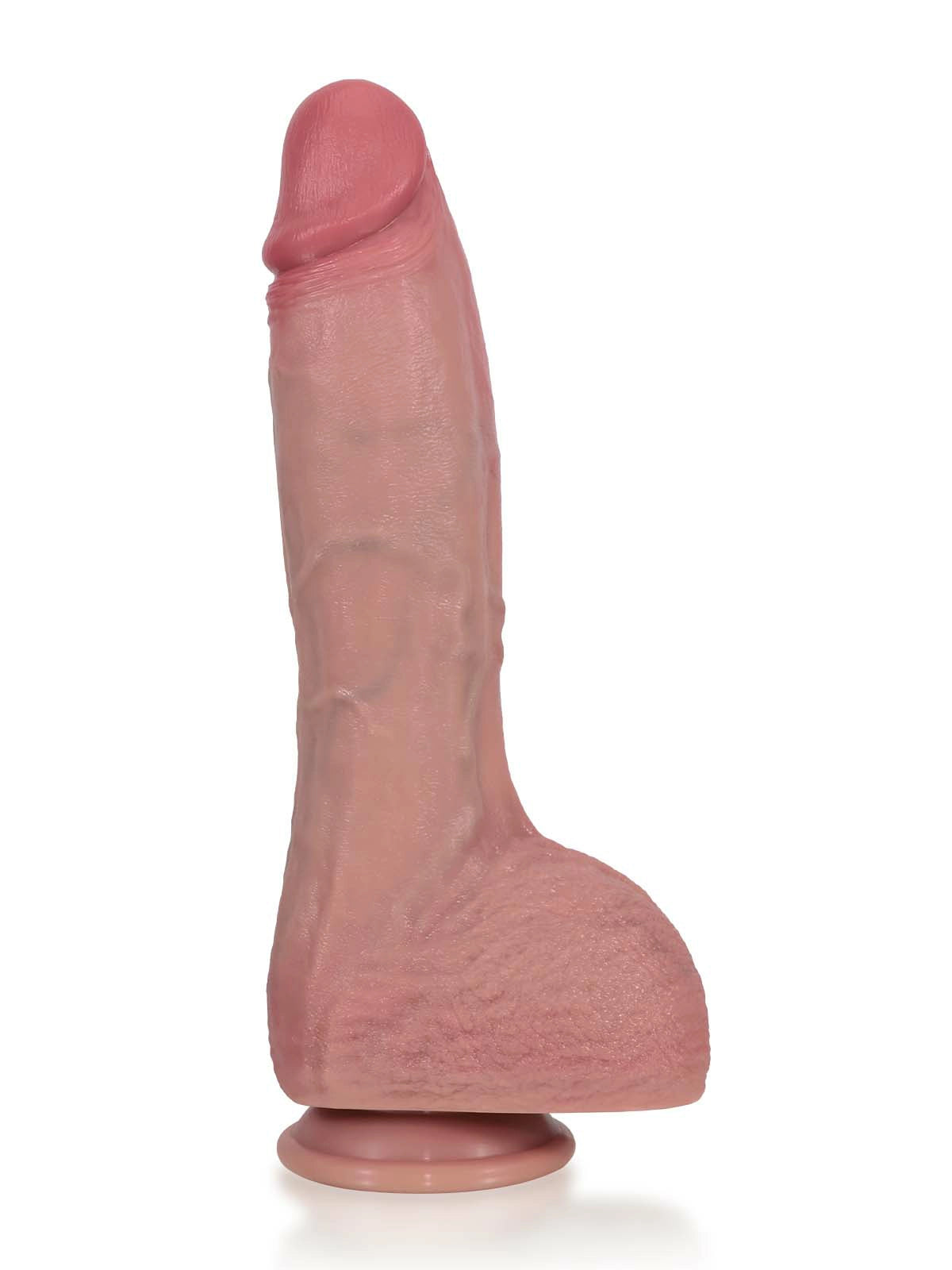 Vincent - Gode Vibrant Chauffant à Poussées au Corps Progressif - 28 cm